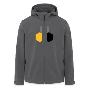 Wabe 5 - Recycelte Männer Softshell-Jacke von Stanley/Stella - Anthrazit - Vorne - AI Model Male 185 light (185cm)