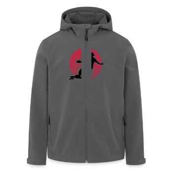 longboard - Recycelte Männer Softshell-Jacke von Stanley/Stella - Anthrazit - Vorne - AI Model Male 185 light (185cm)