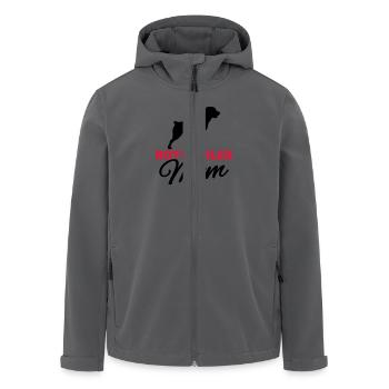 Rottweiler - Recycelte Männer Softshell-Jacke von Stanley/Stella - Anthrazit - Vorne - AI Model Male 185 light (185cm)