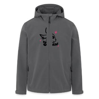 skihase_candi_2c - Recycelte Männer Softshell-Jacke von Stanley/Stella - Anthrazit - Vorne - AI Model Male 185 light (185cm)