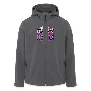 uncutURBEX LOGO - Recycelte Männer Softshell-Jacke von Stanley/Stella - Anthrazit - Vorne - AI Model Male 185 light (185cm)