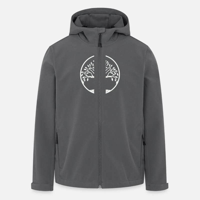 baum - Recycelte Männer Softshell-Jacke von Stanley/Stella - Anthrazit