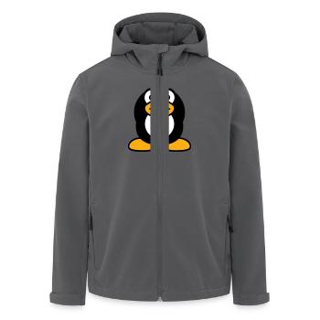 Pinguin nichts hören taub Hände halten Ohren zu - Recycelte Männer Softshell-Jacke von Stanley/Stella - Anthrazit - Vorne - AI Model Male 185 light (185cm)