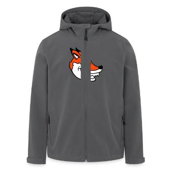 Fuchs Böser Blick Gefährlich Rotfuchs Wildes Tier - Recycelte Männer Softshell-Jacke von Stanley/Stella - Anthrazit - Vorne - AI Model Male 185 light (185cm)