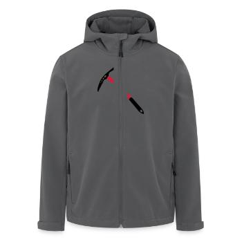 Bergsteiger - Recycelte Männer Softshell-Jacke von Stanley/Stella - Anthrazit - Vorne - AI Model Male 185 light (185cm)