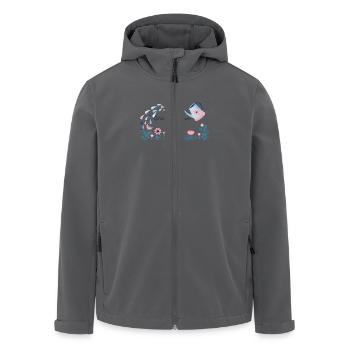 MAGIC GARDEN ohne Hintergrund - Recycelte Männer Softshell-Jacke von Stanley/Stella - Anthrazit - Vorne - AI Model Male 185 light (185cm)
