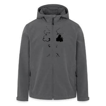 Atom Explosion - Recycelte Männer Softshell-Jacke von Stanley/Stella - Anthrazit - Vorne - AI Model Male 185 light (185cm)
