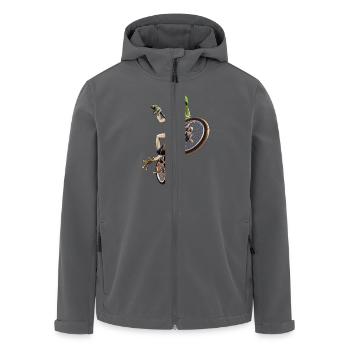 frog bmx - Recycelte Männer Softshell-Jacke von Stanley/Stella - Anthrazit - Vorne - AI Model Male 185 light (185cm)