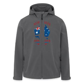 AUSTRALIA - DOWN UNDER 2 - Recycelte Männer Softshell-Jacke von Stanley/Stella - Anthrazit - Vorne - AI Model Male 185 light (185cm)