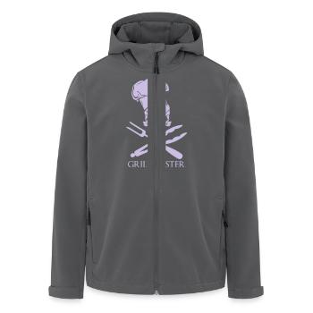 Grillmeister - Recycelte Männer Softshell-Jacke von Stanley/Stella - Anthrazit - Vorne - AI Model Male 185 light (185cm)