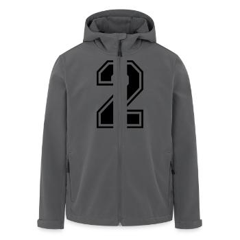 Nummer 2 - Recycelte Männer Softshell-Jacke von Stanley/Stella - Anthrazit - Vorne - AI Model Male 185 light (185cm)