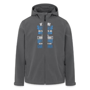 CABRIO FAHREN - Recycelte Männer Softshell-Jacke von Stanley/Stella - Anthrazit - Vorne - AI Model Male 185 light (185cm)