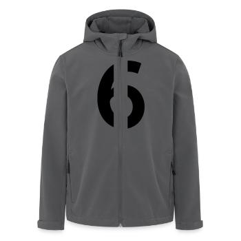 Sport Zahl 6 Sechs - Recycelte Männer Softshell-Jacke von Stanley/Stella - Anthrazit - Vorne - AI Model Male 185 light (185cm)