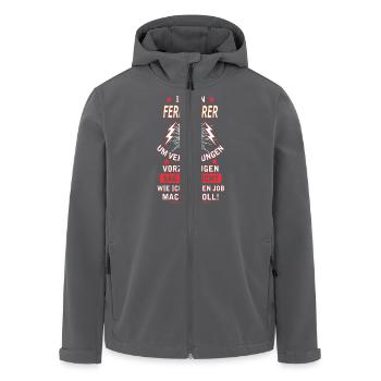 FERNFAHRER - Recycelte Männer Softshell-Jacke von Stanley/Stella - Anthrazit - Vorne - AI Model Male 185 light (185cm)