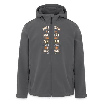 TANZLEHRER - Recycelte Männer Softshell-Jacke von Stanley/Stella - Anthrazit - Vorne - AI Model Male 185 light (185cm)