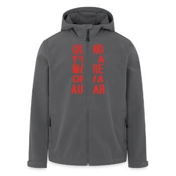 wenn sie krank y'en Sie den roten Balken gehen - Recycelte Männer Softshell-Jacke von Stanley/Stella - Anthrazit - Vorne - AI Model Male 185 light (185cm)