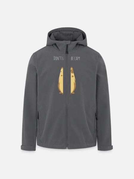 Wasserschwein Spruch dark - Recycelte Männer Softshell-Jacke von Stanley/Stella - Anthrazit