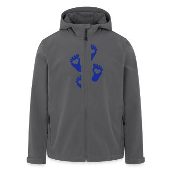 Baby Füße - Recycelte Männer Softshell-Jacke von Stanley/Stella - Anthrazit - Vorne - AI Model Male 185 light (185cm)