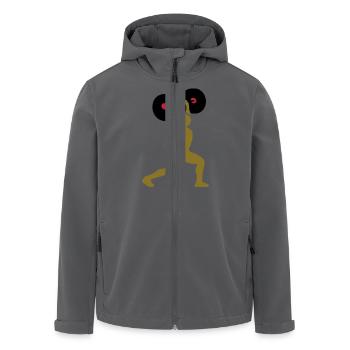 Gewichtheben - Recycelte Männer Softshell-Jacke von Stanley/Stella - Anthrazit - Vorne - AI Model Male 185 light (185cm)