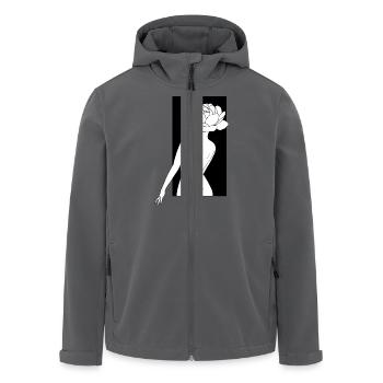 Camelia skaliert.png - Recycelte Männer Softshell-Jacke von Stanley/Stella - Anthrazit - Vorne - AI Model Male 185 light (185cm)