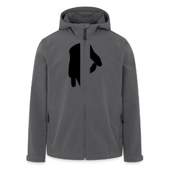 Reingelegt (Handzeichen) - Recycelte Männer Softshell-Jacke von Stanley/Stella - Anthrazit - Vorne - AI Model Male 185 light (185cm)
