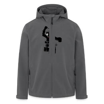 hard style monkey - Recycelte Männer Softshell-Jacke von Stanley/Stella - Anthrazit - Vorne - AI Model Male 185 light (185cm)