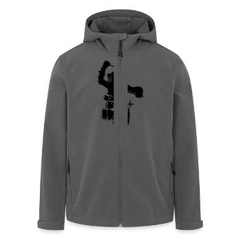 music monkey - Recycelte Männer Softshell-Jacke von Stanley/Stella - Anthrazit - Vorne - AI Model Male 185 light (185cm)