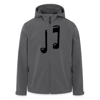 note - Recycelte Männer Softshell-Jacke von Stanley/Stella - Anthrazit - Vorne - AI Model Male 185 light (185cm)