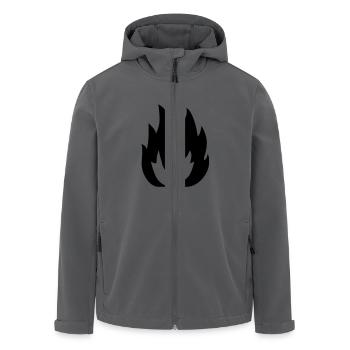 Flamme - Recycelte Männer Softshell-Jacke von Stanley/Stella - Anthrazit - Vorne - AI Model Male 185 light (185cm)