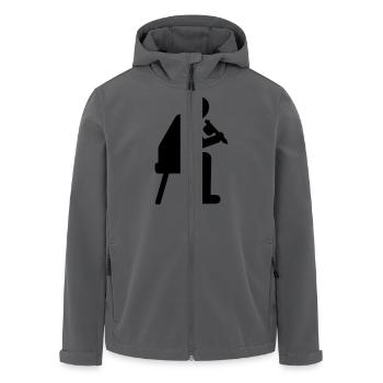 Tätowierer Tattoo - Recycelte Männer Softshell-Jacke von Stanley/Stella - Anthrazit - Vorne - AI Model Male 185 light (185cm)