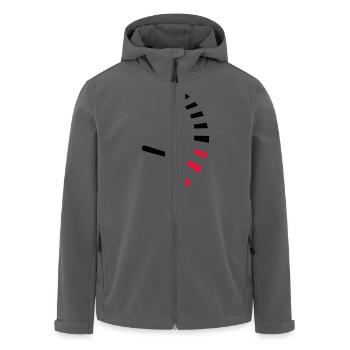 Tacho - Recycelte Männer Softshell-Jacke von Stanley/Stella - Anthrazit - Vorne - AI Model Male 185 light (185cm)