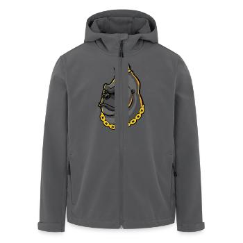 Unicorn - Recycelte Männer Softshell-Jacke von Stanley/Stella - Anthrazit - Vorne - AI Model Male 185 light (185cm)