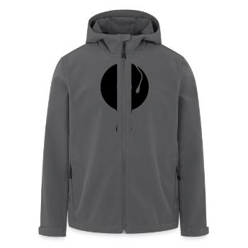 DJ Plattenspieler Turntable Schallplatte Vinyl - Recycelte Männer Softshell-Jacke von Stanley/Stella - Anthrazit - Vorne - AI Model Male 185 light (185cm)