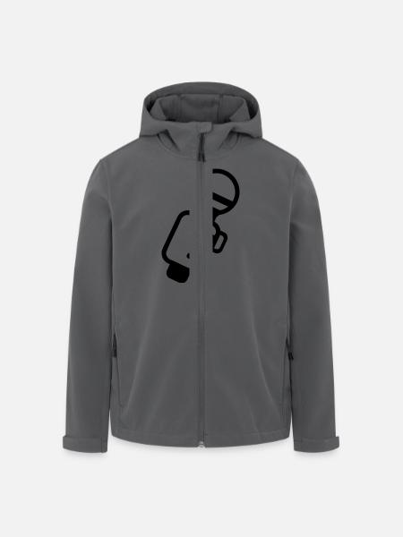 Mikrofon - Recycelte Männer Softshell-Jacke von Stanley/Stella - Anthrazit