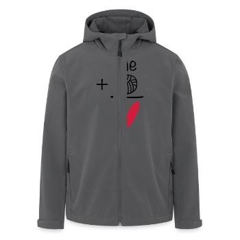 Me + Volleyball = Love M - Recycelte Männer Softshell-Jacke von Stanley/Stella - Anthrazit - Vorne - AI Model Male 185 light (185cm)