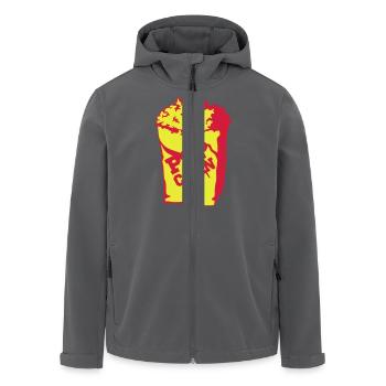 Popcorn - Recycelte Männer Softshell-Jacke von Stanley/Stella - Anthrazit - Vorne - AI Model Male 185 light (185cm)