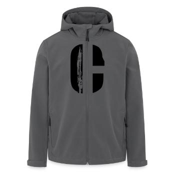 C - Buchstabe - Recycelte Männer Softshell-Jacke von Stanley/Stella - Anthrazit - Vorne - AI Model Male 185 light (185cm)