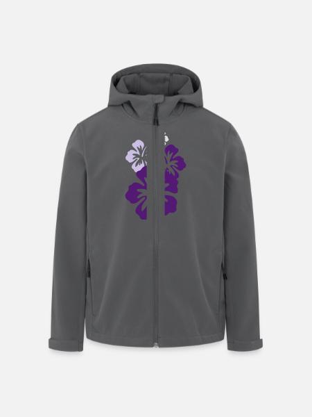 hibiskus violett - Recycelte Männer Softshell-Jacke von Stanley/Stella - Anthrazit