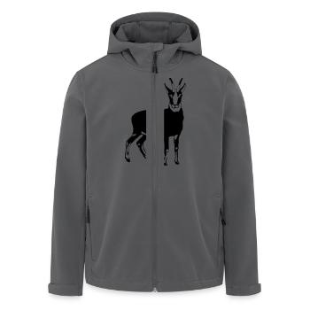 Gemse - Recycelte Männer Softshell-Jacke von Stanley/Stella - Anthrazit - Vorne - AI Model Male 185 light (185cm)