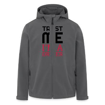 Fahrer Fahren Sport Auto Spieler - Recycelte Männer Softshell-Jacke von Stanley/Stella - Anthrazit - Vorne - AI Model Male 185 light (185cm)
