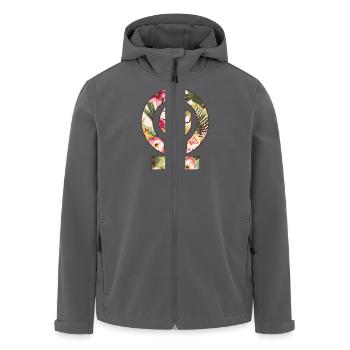 Feministen Faust -Feministin - Frauenrechte-Blumen - Recycelte Männer Softshell-Jacke von Stanley/Stella - Anthrazit - Vorne - AI Model Male 185 light (185cm)