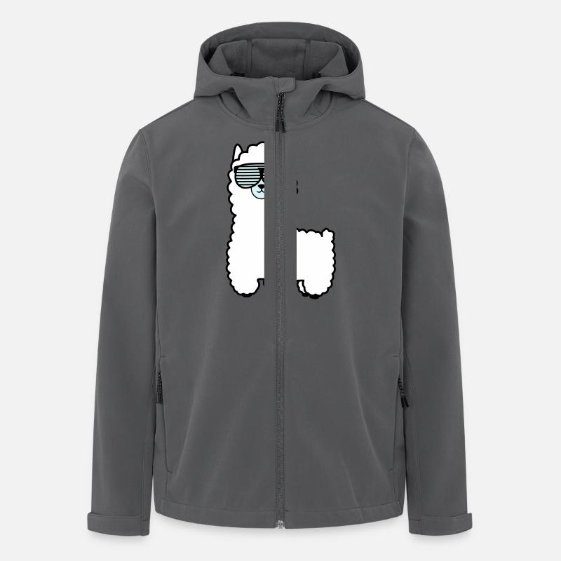 lama_002 - Recycelte Männer Softshell-Jacke von Stanley/Stella - Anthrazit