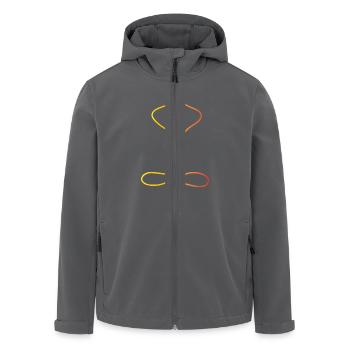 Namaste - Recycelte Männer Softshell-Jacke von Stanley/Stella - Anthrazit - Vorne - AI Model Male 185 light (185cm)