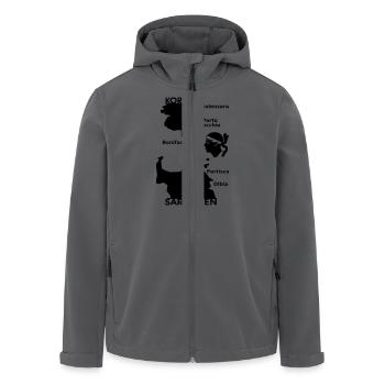 Korsika Sardinien Mori - Recycelte Männer Softshell-Jacke von Stanley/Stella - Anthrazit - Vorne - AI Model Male 185 light (185cm)