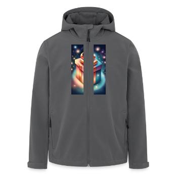 Magisches Überraschungsgeschenk - Recycelte Männer Softshell-Jacke von Stanley/Stella - Anthrazit - Vorne - AI Model Male 185 light (185cm)
