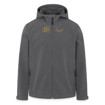 Basel - Recycelte Männer Softshell-Jacke von Stanley/Stella - Anthrazit - Vorne - AI Model Male 185 light (185cm)