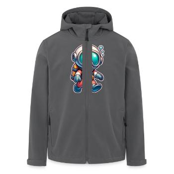 Tauchen Taucher - Recycelte Männer Softshell-Jacke von Stanley/Stella - Anthrazit - Vorne - AI Model Male 185 light (185cm)