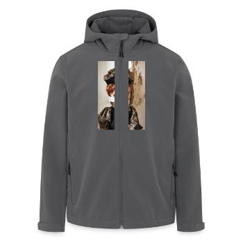 Dolly - Recycelte Männer Softshell-Jacke von Stanley/Stella - Anthrazit - Vorne - AI Model Male 185 light (185cm)