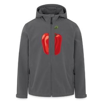 Paprika - Recycelte Männer Softshell-Jacke von Stanley/Stella - Anthrazit - Vorne - AI Model Male 185 light (185cm)