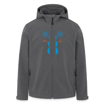 Schneemann - Recycelte Männer Softshell-Jacke von Stanley/Stella - Anthrazit - Vorne - AI Model Male 185 light (185cm)